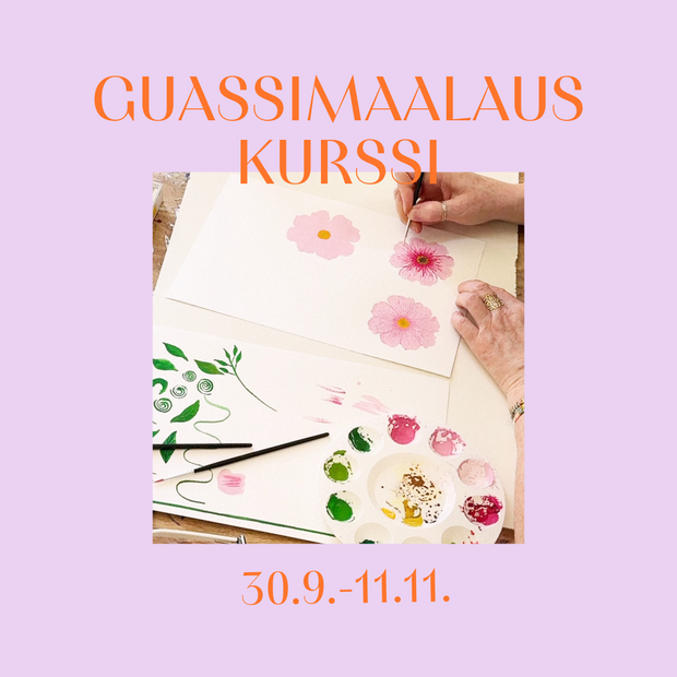 Neljän kerran guassimaalauskurssi - Syksy 2025