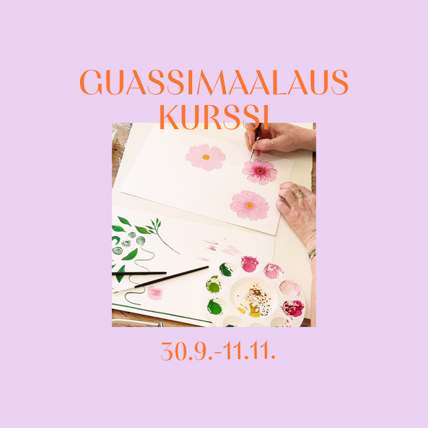 Neljän kerran guassimaalauskurssi - Syksy 2025