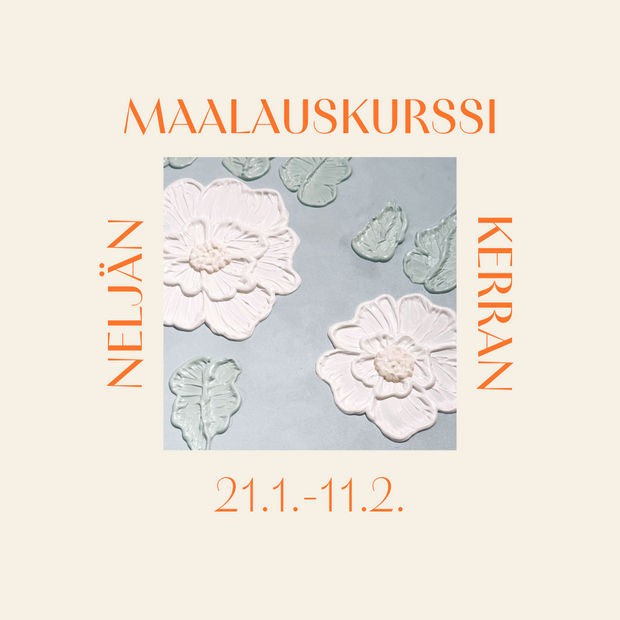 Neljän kerran maalauskurssi - Keskiviikkoisin 21.1.-11.2.2026