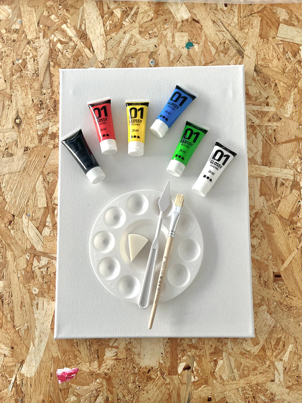 XS Art supplies set 6x20 ml with acrylic paints